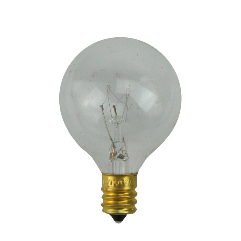 Ampoules de Noël de remplacement, H 3 po x l 8 po x P 8 po, Transparent