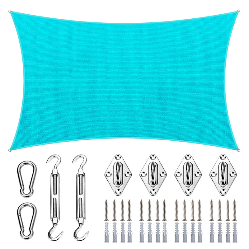 Toile d'ombrage rectangulaire Royal, Turquoise, 16 pi x 12 pi