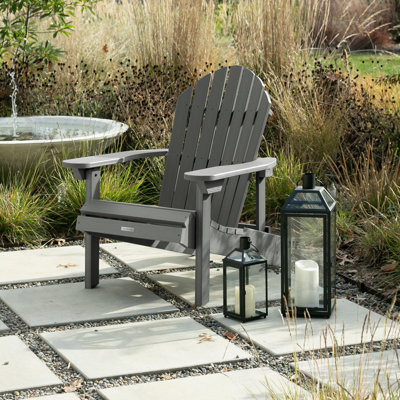 Anette Plastic Folding and Reclining Adirondack Chair