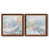 Papier, cadre noyer