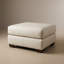 Repose-pieds 26 po 100% cuir Haven avec fabrication artisanale et confort moelleux