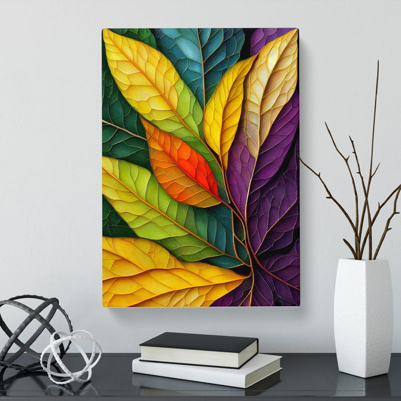 Yaya Ivy Leaf In Colour Vol.1 - Wrapped Canvas, 50cm H x 35cm W x 3cm D
