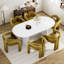 Ensemble de table de salle à manger 70 po avec chaises Velevt-259004731-259004730-259004679