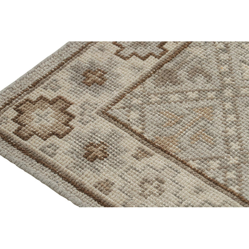 Distressed Homage Handmade Kilim Wool Geometric Area Rug, Rectangle 10' x 14'