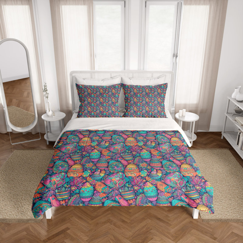 Abstract Duvet Cover, King Duvet Cover + 2 King Shams