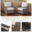 Chaise berçante pivotante avec coussins Blathnaid-1316884132