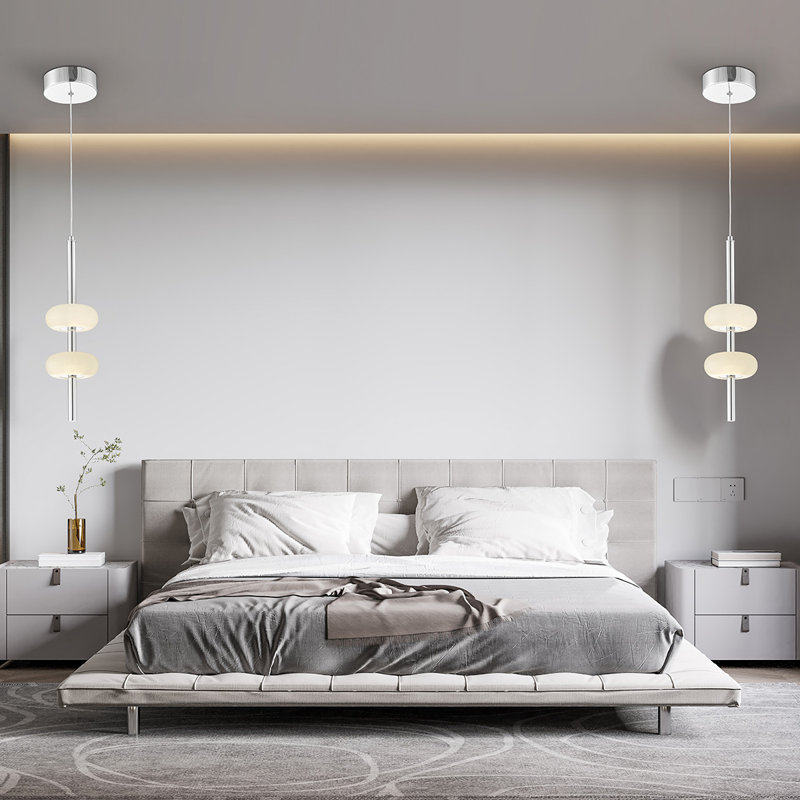 Luminaire suspendu double albâtre espagnol