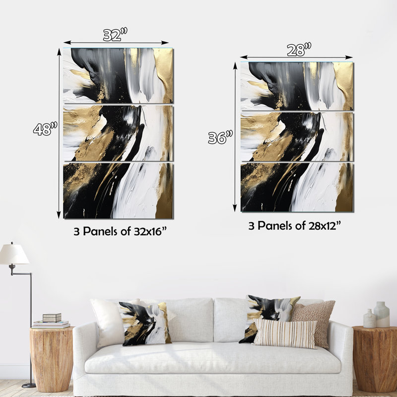 «Monson», ensemble d'art mural sur toile, H 48 po x l 32 po x P 1 po