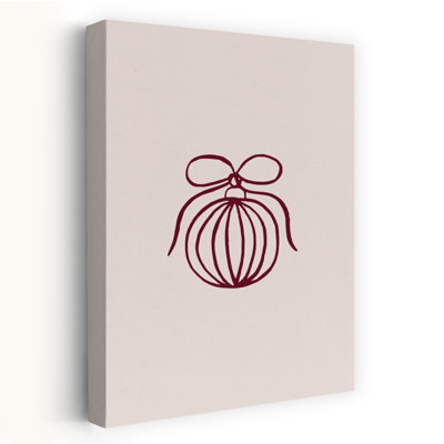 Minimal Christmas Ornament Classic Elegant Minimalist Winter Architecture Wall Art Print