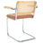 Aliany 19.29 " H Tufted Faux Leather Upholstered Rubberwood Solid Wood and Metal Armchair