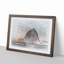 Birds Flying over the Beach in Abstract - Picture Frame Graphic Art Print-55685563-55685562