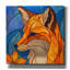  «Stain Glass Fox» par Rich Monet, art mural sur toile, 12 po x 12 po