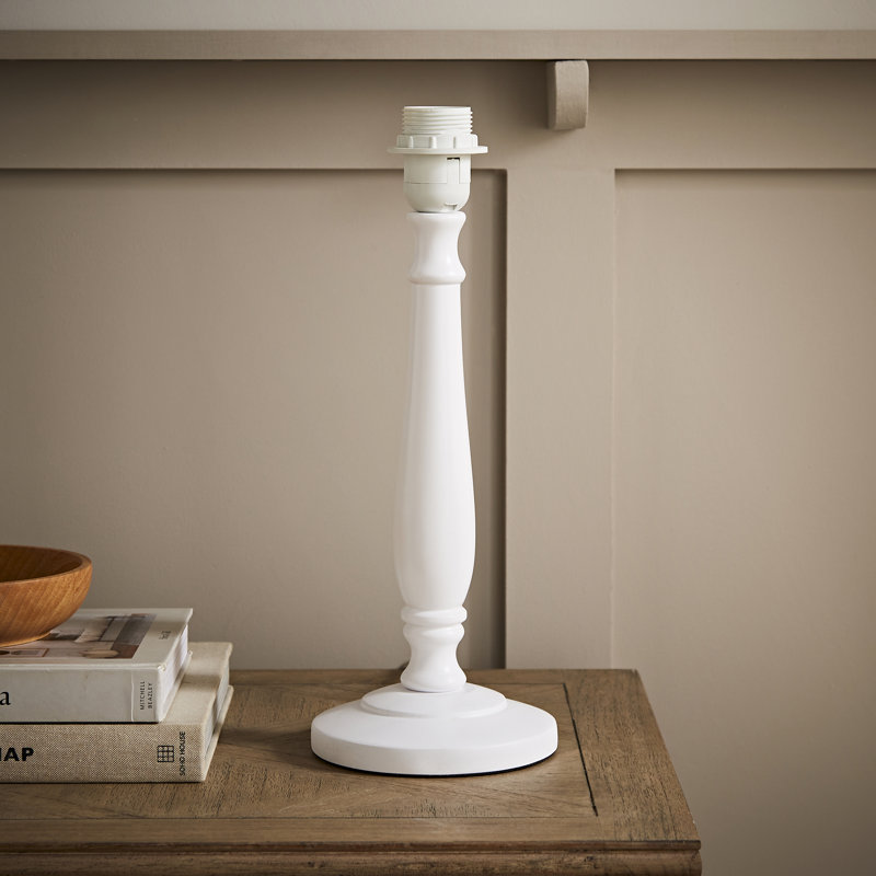 Antonyio Wood Table Lamp, White