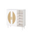 Armoire de rangement pour 20 paires de chaussures avec 2 portes et 8 tablettes réglables pour le vestibule