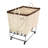 Canvas Rolling Laundry Basket with Handles-1659887967-1659887971