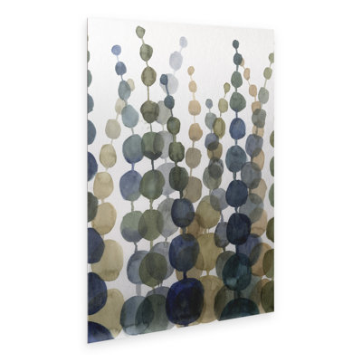 Art flottant en aluminium brossé Megan Meagher «Pompom Botanical II»