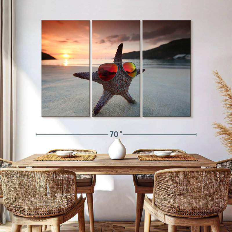 Cool Starfish, 42" H x 65" W