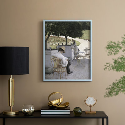 Vintage Portrait Print VI Framed Print - Solid Wood