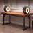 Walnut Rectangular Solid Wood Standing Desk-1224116293