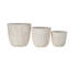 Ensemble de 3 pots à fleurs légers-1937860104