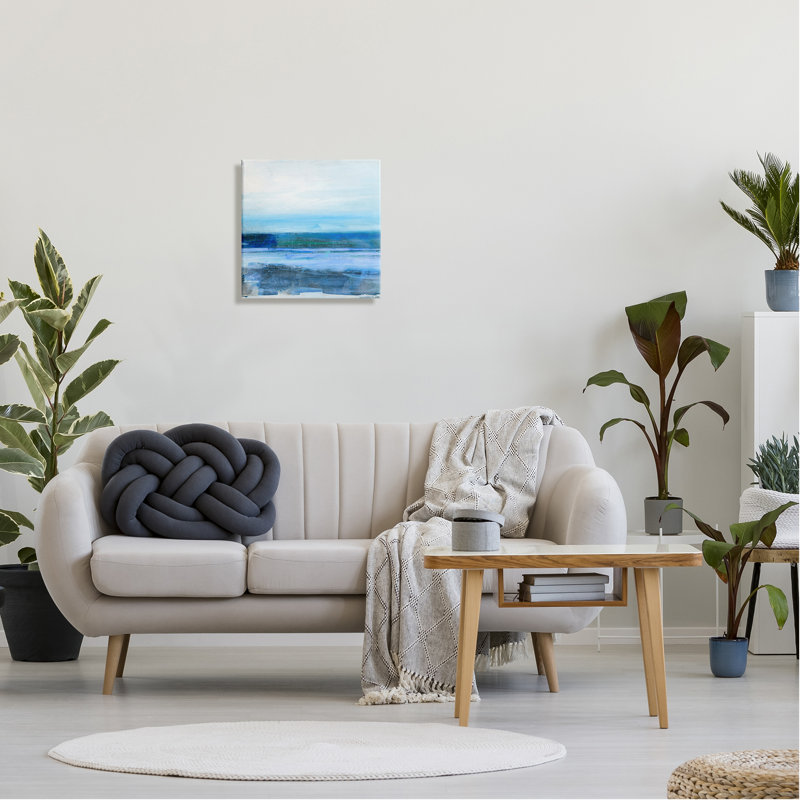 «Ocean Waves Abstraction» par Sally Swatland, H 17 po x l 17 po x P 1,5 po