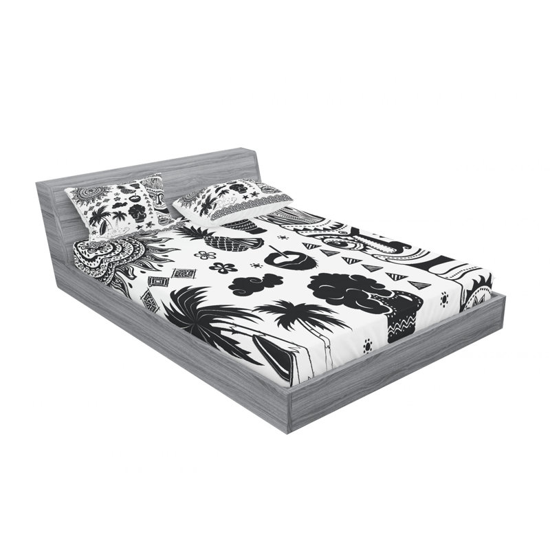 Microfiber Sheet Set, Full/Double Sheet Set with Fitted Sheet