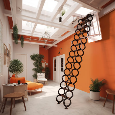 13 - Step Aluminum Folding Attic Ladder