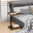 C Table End Table Adjustable Height, 360°Swivel TV Tray Table For Small Spaces, Couch Tables That Slide Under, C Shaped Side Tables With Wheels
