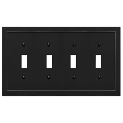 Bethany 4-Gang Toggle Light Switch Wall Plate