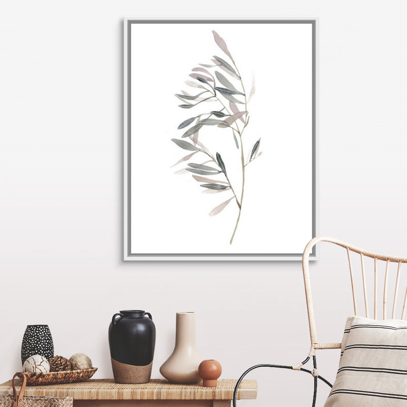 «Gentle Breeze I», art mural sur toile, H 42 po x l 34 po, Toile avec cadre blanc