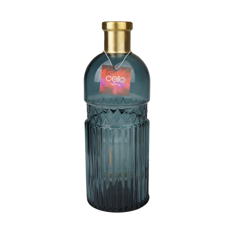 Glass Novelty Lamp, Lake Blue