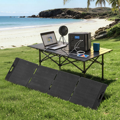Station électrique portative avec panneau solaire de 200 W, générateur solaire de 1200 W, batterie de secours LiFePO4 de 806 Wh avec 9 ports de sortie pour urgence à domicile, camping en plein air, voyage en véhicule récréatif