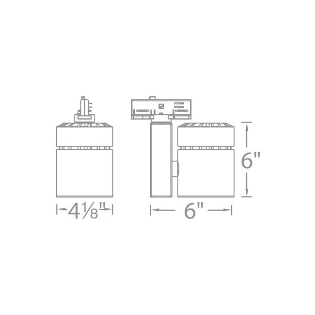 Exterminator II Track Head, White, 2700K/85, Flood