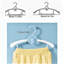 Cintres de garde-robe de bébé, cintres pour pantalons de blanchisserie antidérapants ultra-minces - 20 pièces cadeaux colorés - cintre réglable pour enfants