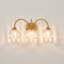 3-Light Modern Brushed Gold Vanity Light