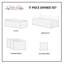 Ensemble réversible en coton blanc 180 fils-381785839-296536206