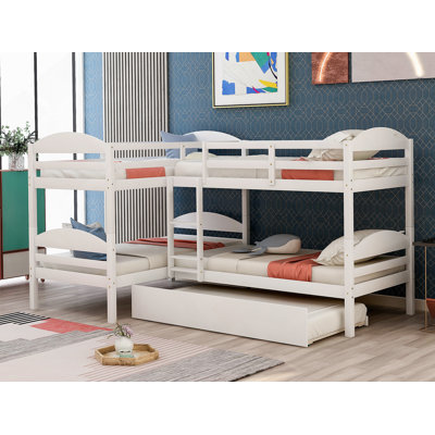 L-Shaped Bunk Bed With Trundle-{OLD SKU:LPAAK}