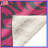 Pink Gray Wave Pattern Blankets-130110953