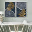«Peach Grey Grunge», 2 pièces sur toile-99015952-99015953