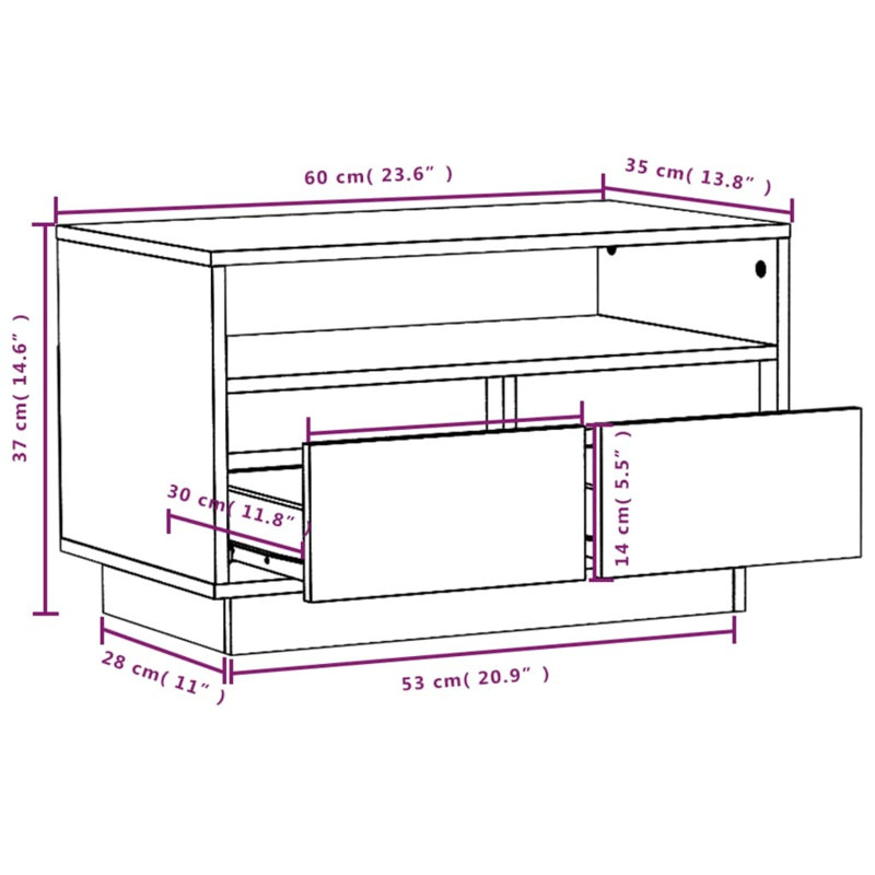 Giolanda Unfinished TV Stand, Honey Brown