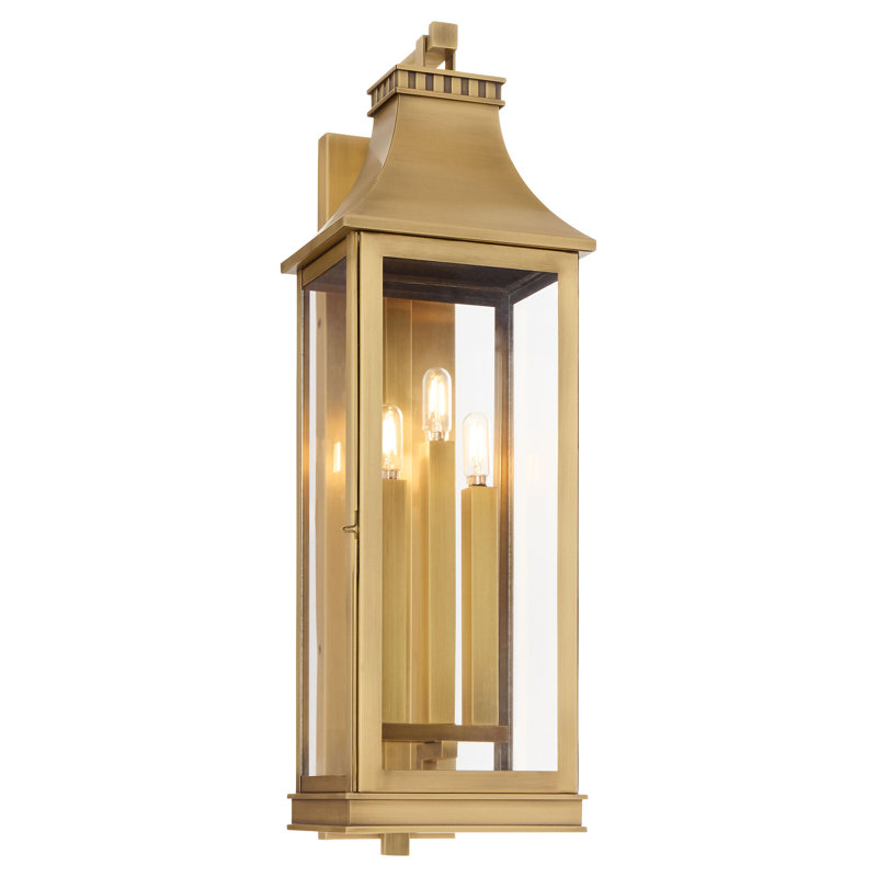 Salem Solid Brass Flush Mounted Sconce