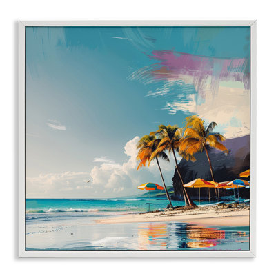 Contemporary Shoreline Bliss Framed Giclee Art by Irena Orlov