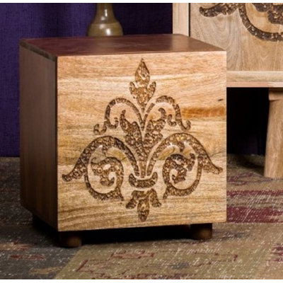 Dhyana Solid Wood End Table