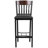 Eclipse Series Vertical Back Metal and Wood Restaurant Barstool-1813757604-1813757601