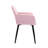 Kristina 17'' H Velvet Upholstered Metal Armchair-1805382026