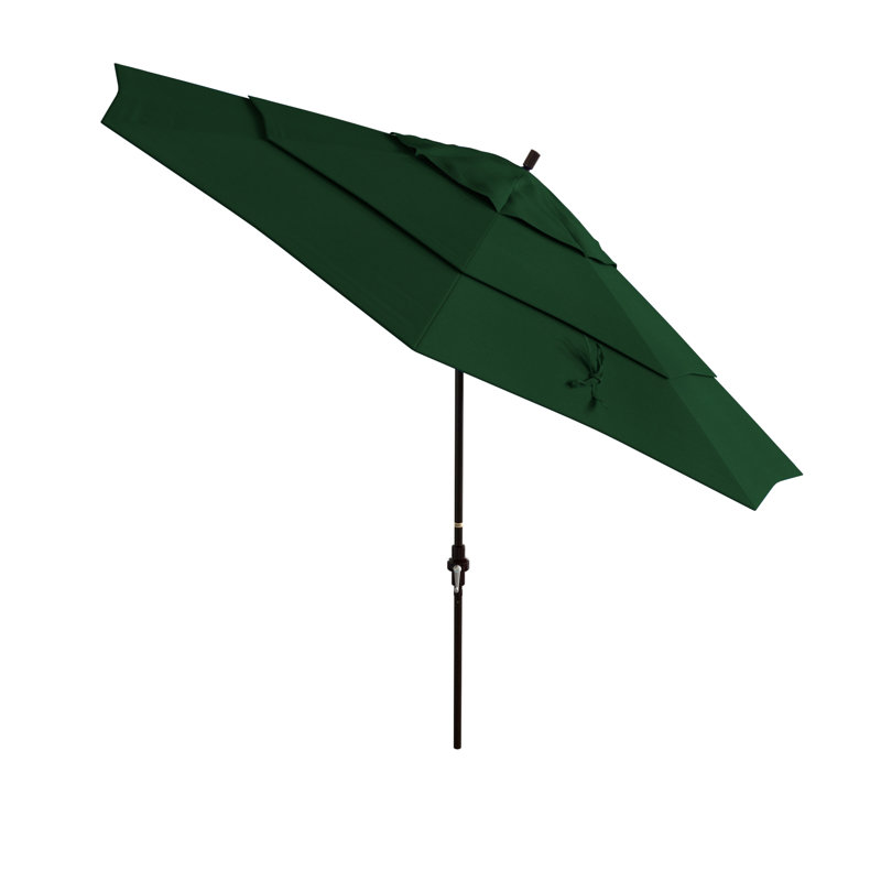 Parasol de marché Breck de 132 po, Toile verte Pacifica