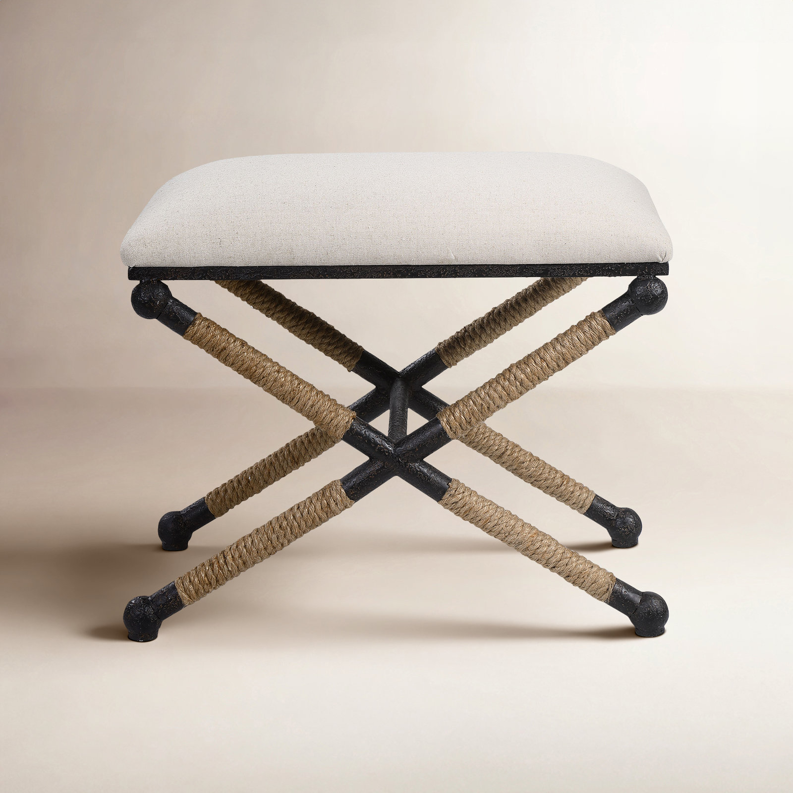 Cherise Utility Stool, Oatmeal Basketweave