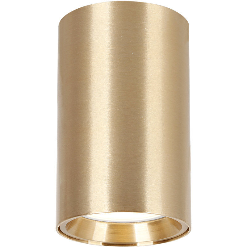 Genesis Flush Ceiling Light, Gold, 40cm H x 6cm W x 6cm D