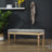 Habit Solid Wood Button Tufted Dining Bench, Grey