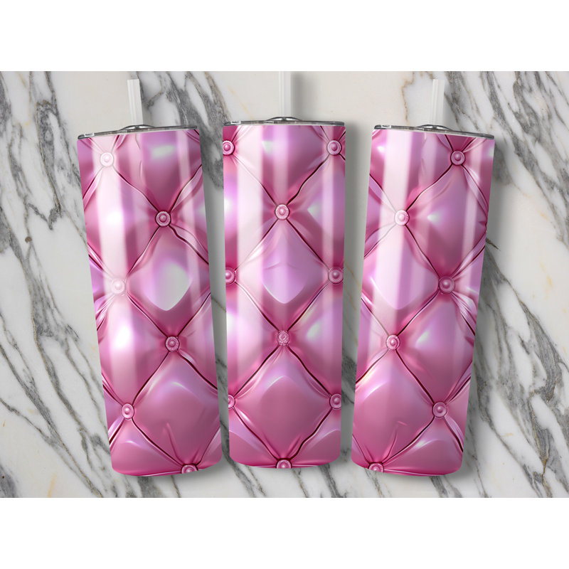 Choose Handmade Tumblers 591ml Vacuum Insulated Stainless Steel (18/8) Travel Tumbler with Straw